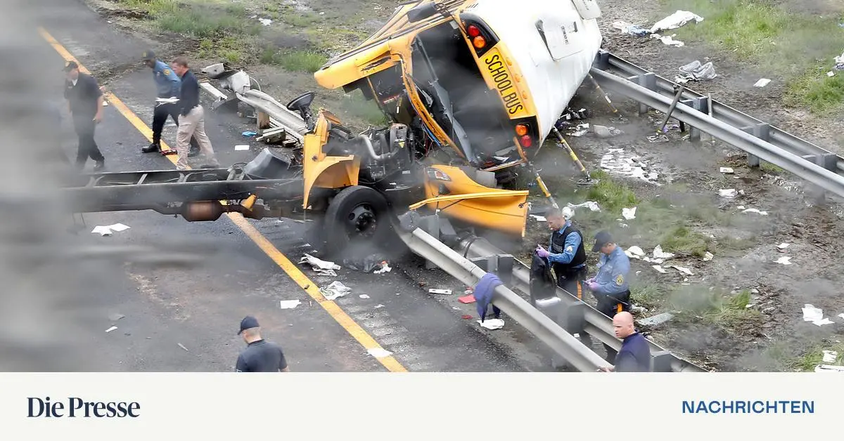 Zwei Tote und dutzende Verletzte bei Schulbus Unglück in den USA