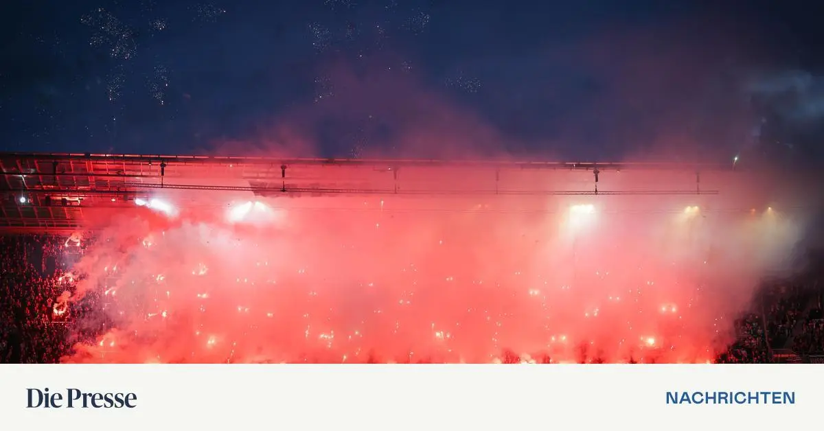 Pyrotechnik Hohe Geldstrafen für Rapid und Sturm auch Punkteabzug