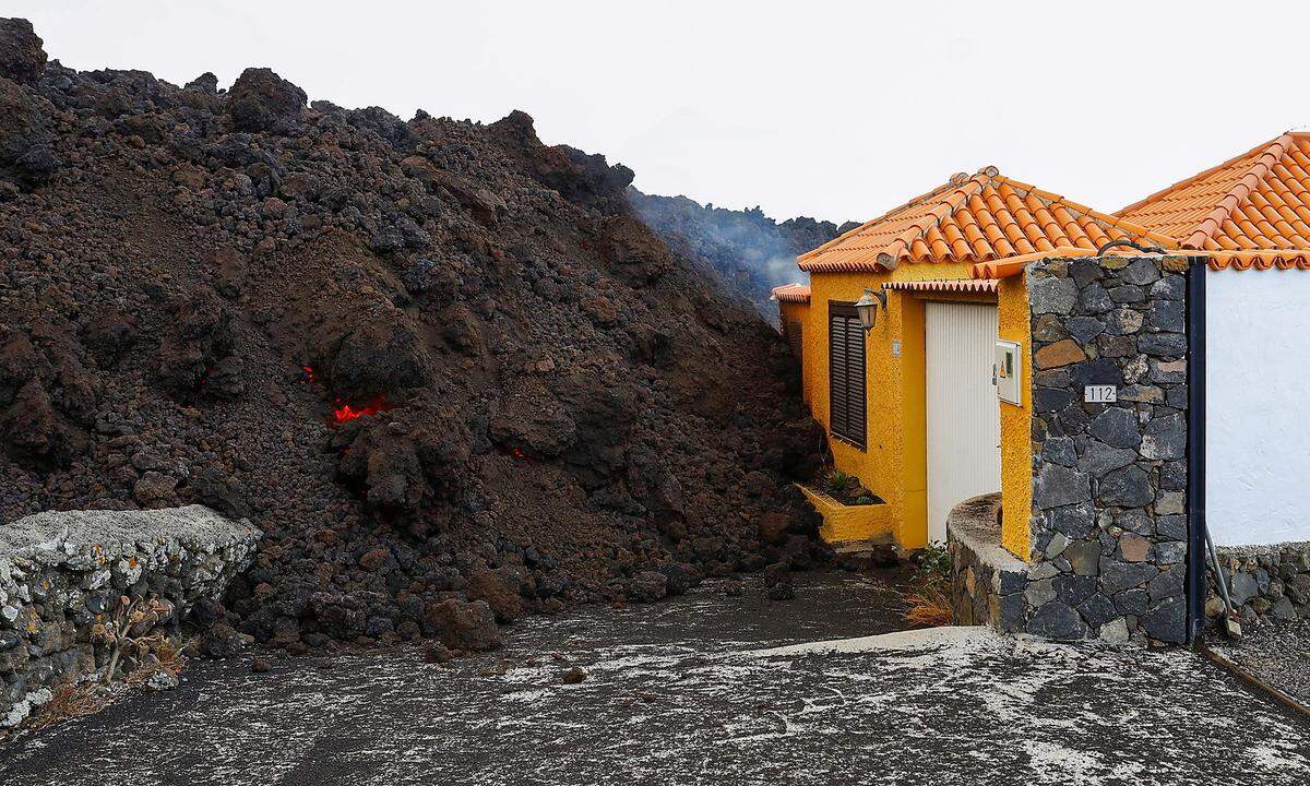 Vulkanausbruch auf La Palma Lava zerstört Häuser wie DiePresse