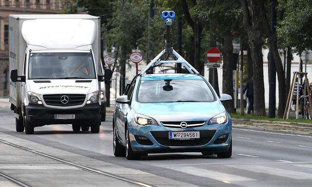 Ein Google-Fahrzeug in Wien