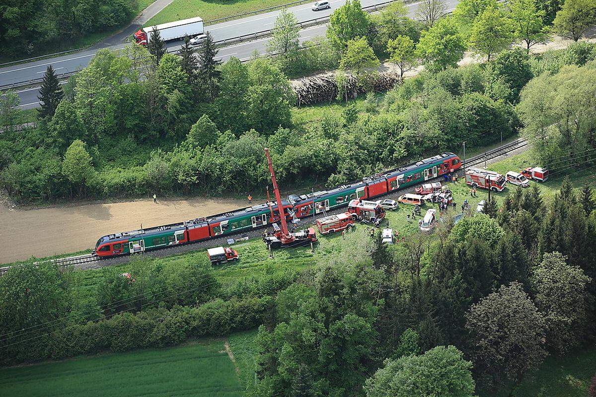 Der Unfall passierte auf der Regionalstrecke Deutschfeistritz-Übelbach der Steiermärkischen Landesbahnen.