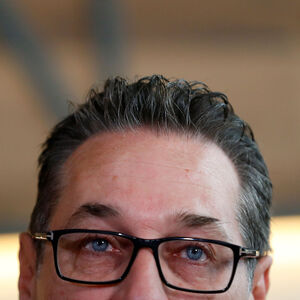 Former head of Freedom Party (FPOe) Heinz-Christian Strache addresses a news conference in Vienna