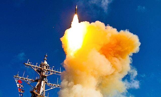 This image provided by the U.S. Navy shows a Standard Missile - 3 (SM-3) being launched from the USS Hopper