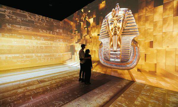 Seit Donnerstag ist in der Wiener Marx-Halle die Multimedia-Ausstellung „Tutanchamun“ zu sehen. 