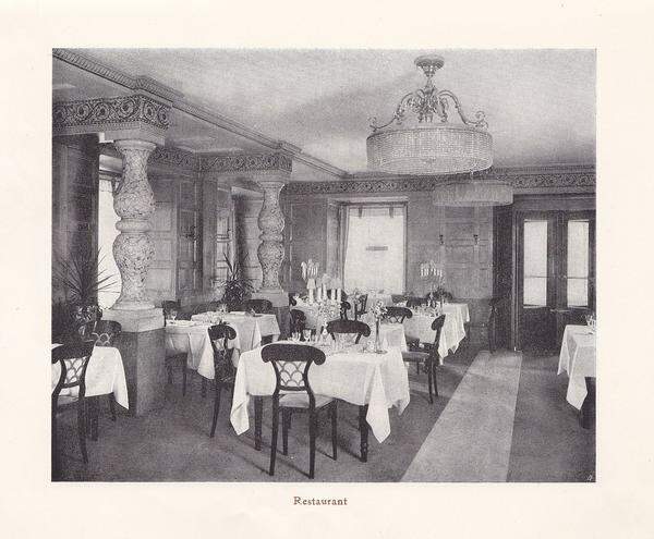 Das Restaurant vor mehr als 100 Jahren.