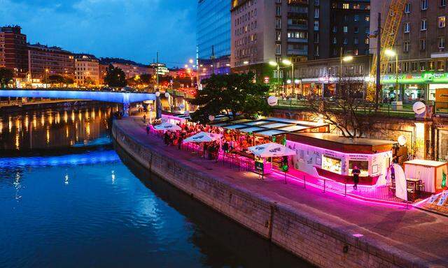 Die "Blumenwiese" am Donaukanal