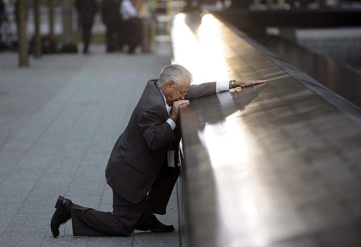 Trauer, Erinnerung - und Optimismus: Die USA haben am 11. September 2011 des größten Terroranschlags auf ihrem Boden vor zehn Jahren gedacht.
