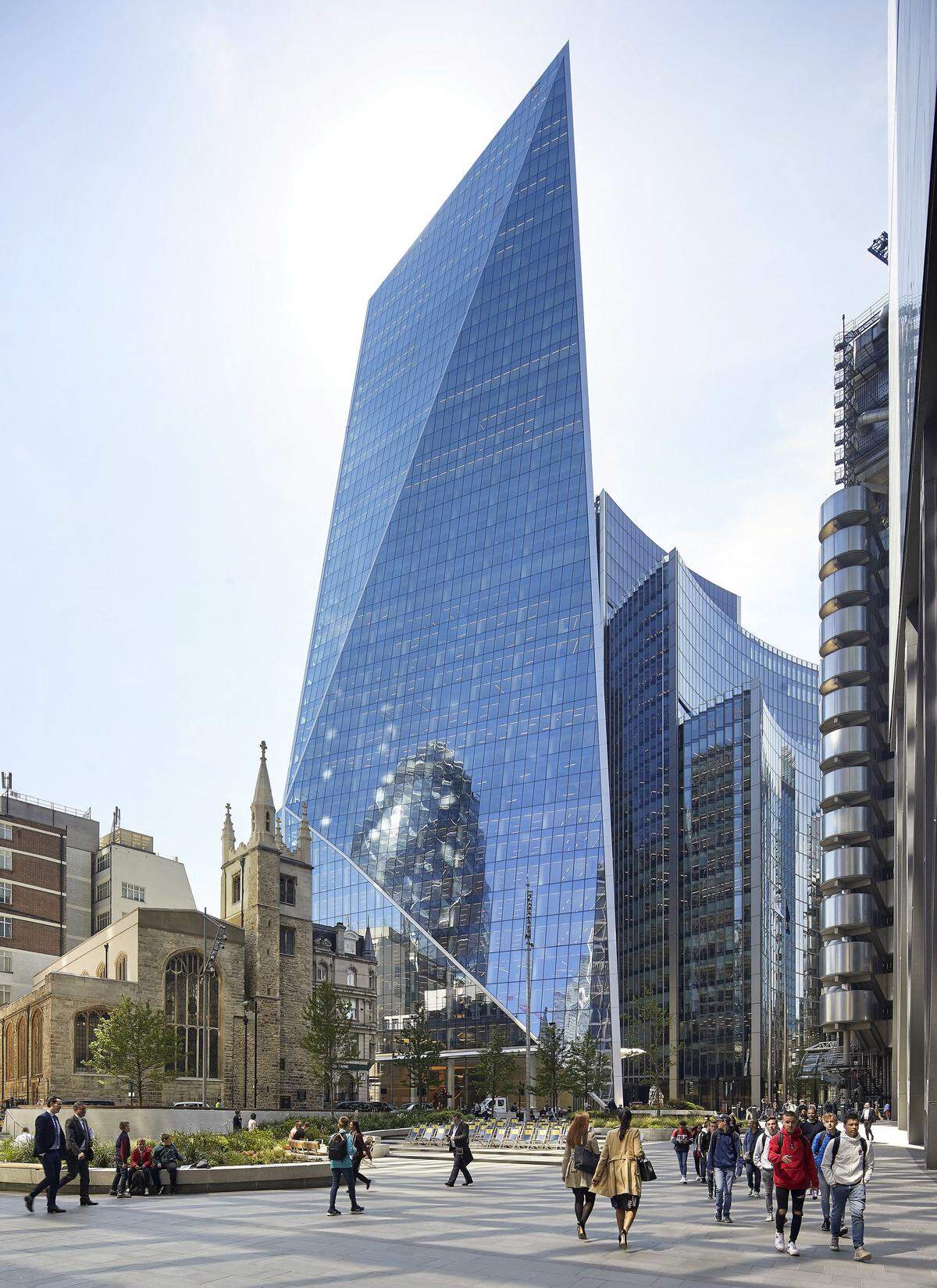 Platz 3: 52 Lime Street, London Der Wolkenkratzer ist das siebthöchste Gebäude in Großbritannien und wurde von Kohn Pedersen Fox Associates gestaltet. Für die US-Versicherungsgesellschaft W.R.Berkley gebaut, bietet das Gebäude etwa 37.000 Quadratmeter Büro- und Nutzfläche.