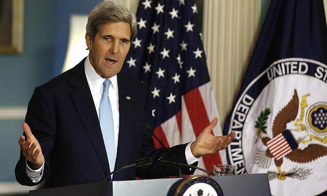 Johne Kerry ließ keinen Zweifel: Die USA wollen den Einsatz chemischer Waffen in Syrien nicht ungesühnt lassen.