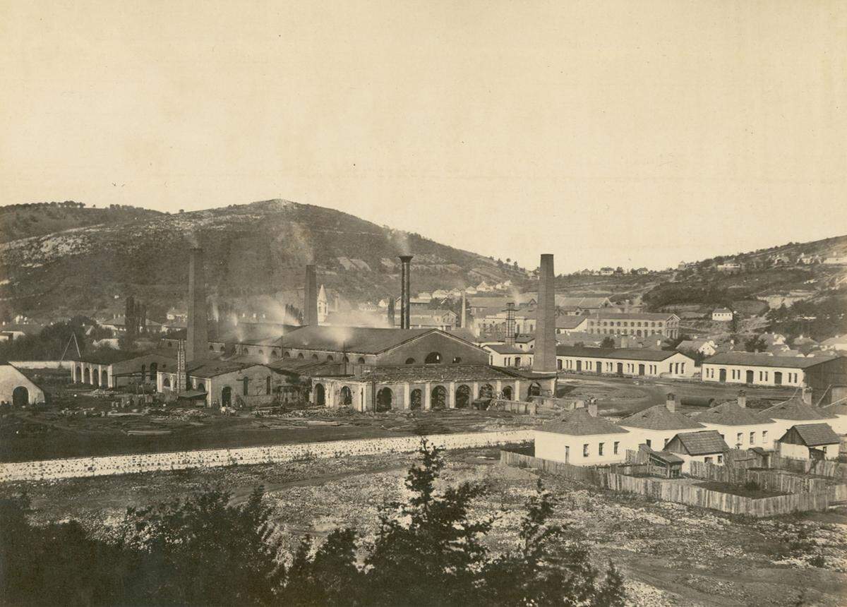 Den Unternehmenseigentümern war allerdings auch der von ihnen angestoßene Wandel auf die ursprüngliche Bevölkerung klar. Andreas Groll: Puddlingshütte in Reschitza, 1860–1862