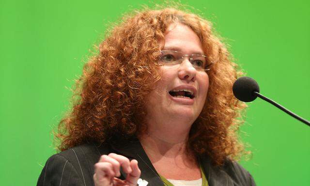 Archivbild: Monika Vana bei einem Grünen-Bundeskongress 2013