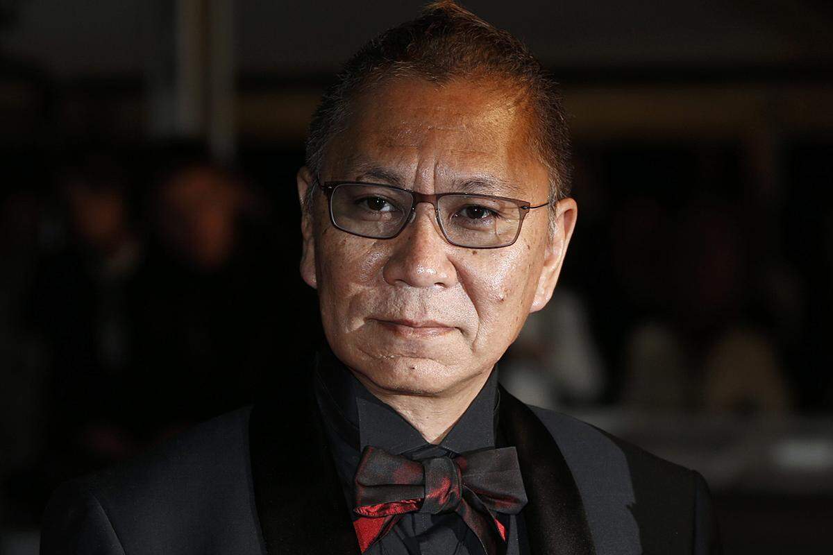 ... Regie-Legende Takashi Miike, der in Cannes seinen neuen Thriller "Shield of Straw" präsentierte.