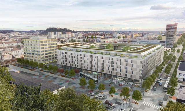 Rendering der Smart City in Graz