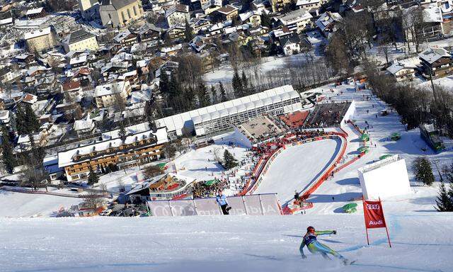 Die Weltcupbewerbe der alpinen Ski-Herren von Freitag bis Sonntag in Kitzbühel sollen planmäßig stattfinden (Archivbild).