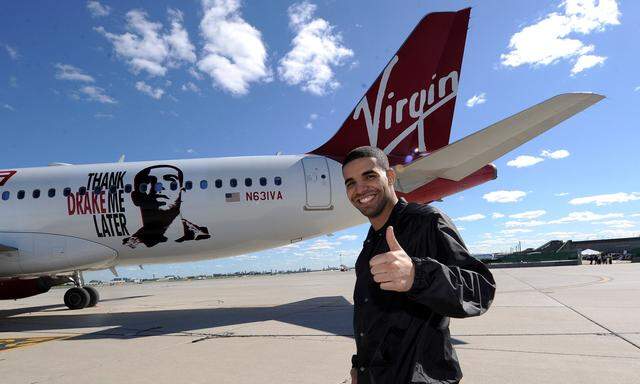 Der Jet des US-Rappers Drake legte einige enorm kurze Strecken zurück (Archivbild).