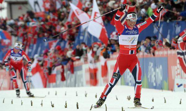 In Falun krönte sich Marit Björgen mit 21 WM-Medaillen, 14 Gold, 4 Silber und 3 Bronze zur ewigen Rekordhalterin und hat am Samstag noch eine weitere Medaillenchance.