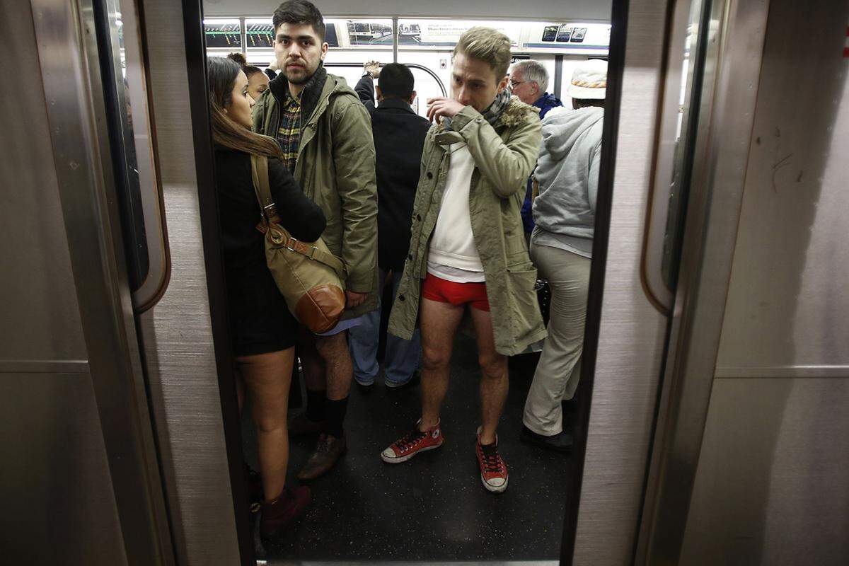 Das Happeningwurde 2002 in New York erfunden, damals machten allerdings nur sieben Leute mit.Im Bild: U-Bahn in New York