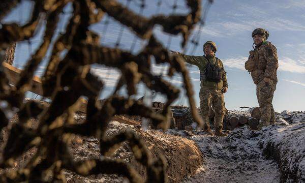 Trübe Aussichten. Soldaten der 41. ukrainischen Brigade nahe Kupiansk in der östlichen Region Charkiw.