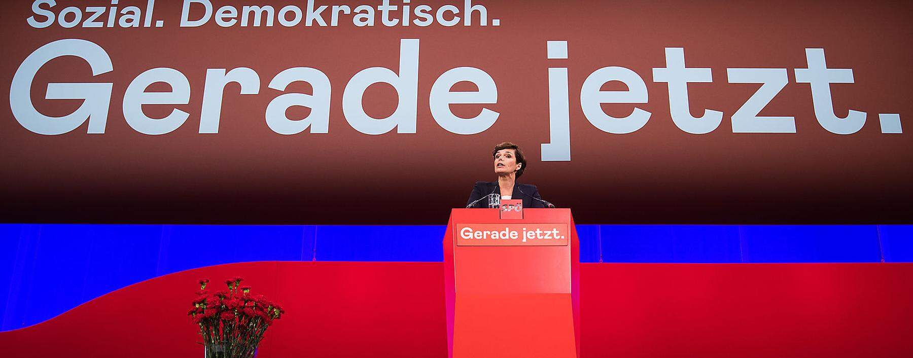 Pamela Rendi-Wagner beim Parteitag der SPÖ vor zwei Wochen.