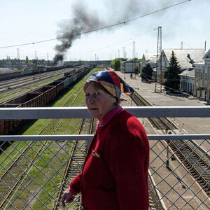 In Lyman im nördlichen Donbass rückt die Front jeden Tag näher. Die russischen Granaten und Raketen schlagen bereits ein. 