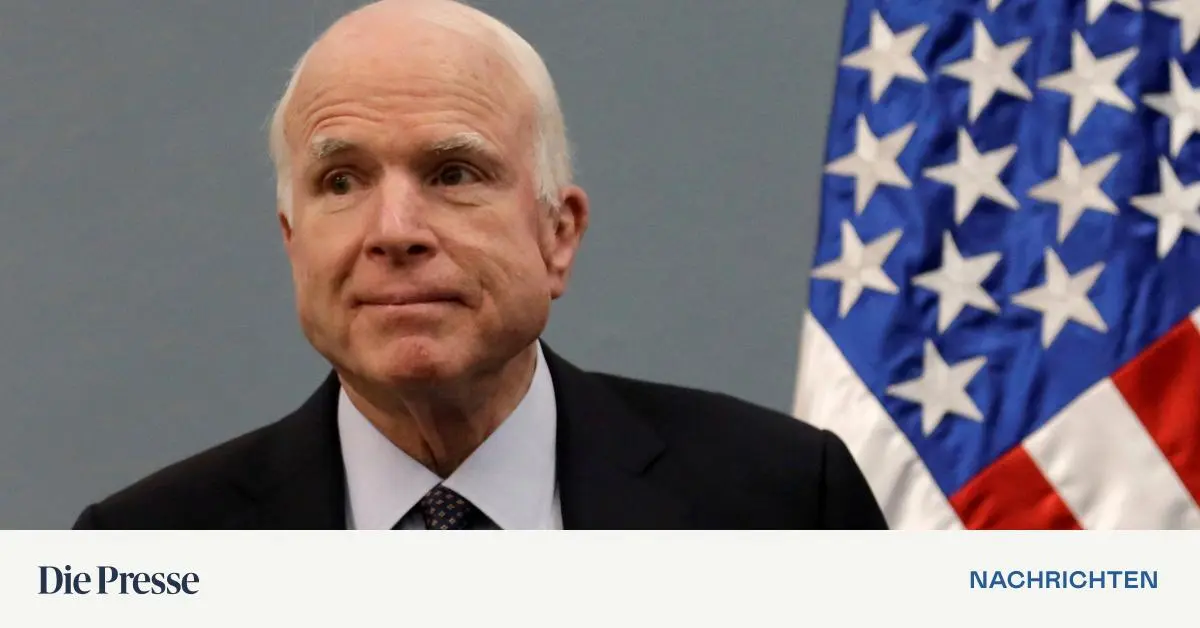 Sohn des verstorbenen Republikaners McCain stellt sich hinter Harris