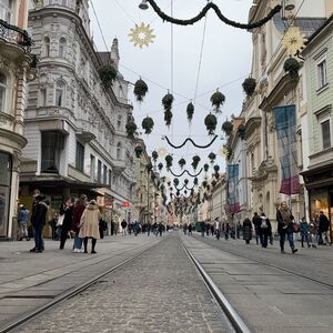 Relativ gute Umsätze gab es am Wochenende in den Bezirksstädten. Hier die Grazer Innenstadt.