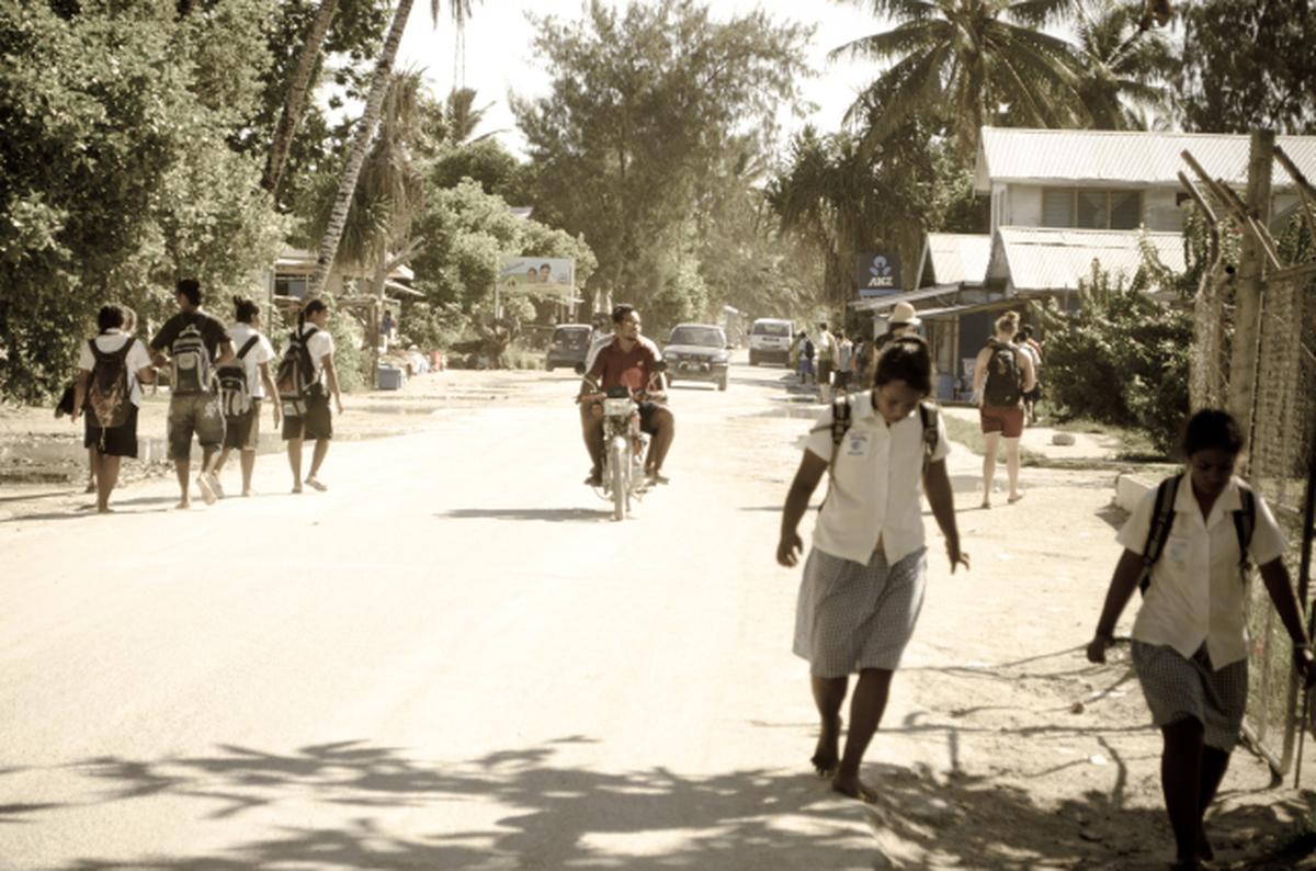 Hauptstraße auf South Tarawa