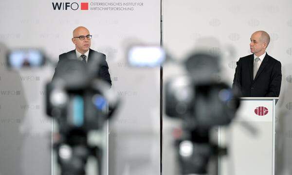 Wifo-Direktor Gabriel Felbermayr und IHS-Direktor Holger Bonin. 