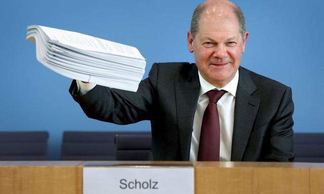 Deutschlands Finanzminister, Olaf Scholz (SPD), schnürte ein historisches Hilfspaket für die Wirtschaft.