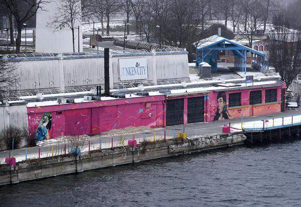 Die "Sunken City" auf der Donauinsel, aufgenommen am Dienstag.    