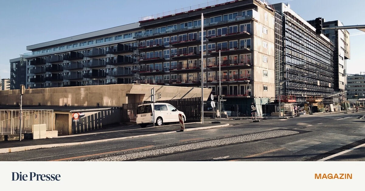 Im-Messequartier-Graz-zogen-die-ersten-Bewohner-ein-und-leben-nun-in-einem-halbleeren-Geb-ude-auf-der-Baustelle-premium-