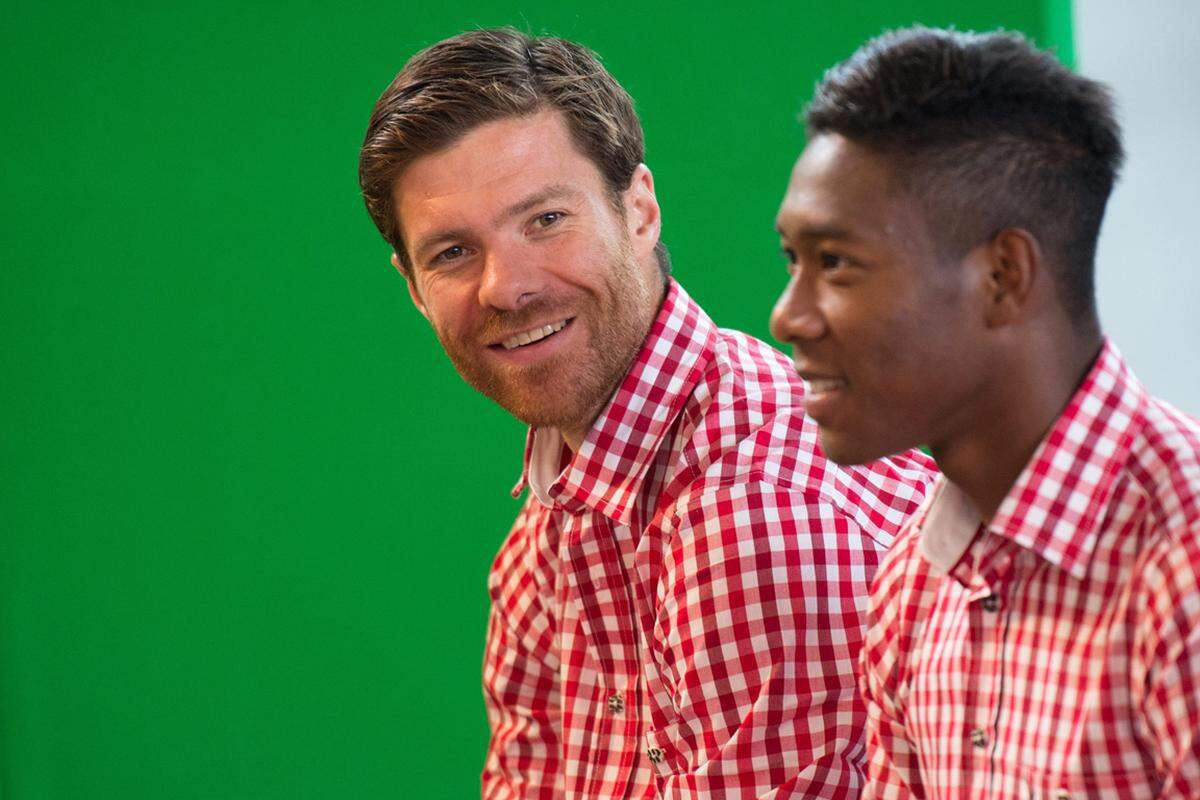 David Alaba kennt das bereits, die große Frage war vielmehr: Wie macht sich Neuzugang Xabi Alonso im neuen Outfit?