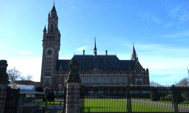 Der Internationale Gerichtshof tagt im Friedenspalast in Den Haag