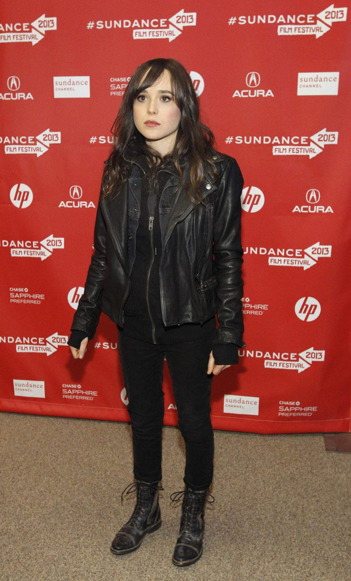In Leder hüllte sich Ellen Page bei "The East".