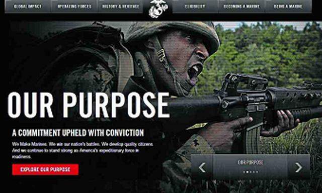 Syrische Hacker griffen in der Nacht auf Montag die Website der US-Marines an. 