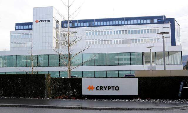 Das Firmengebäude der Crypto AG in Steinhausen in der Schweiz.