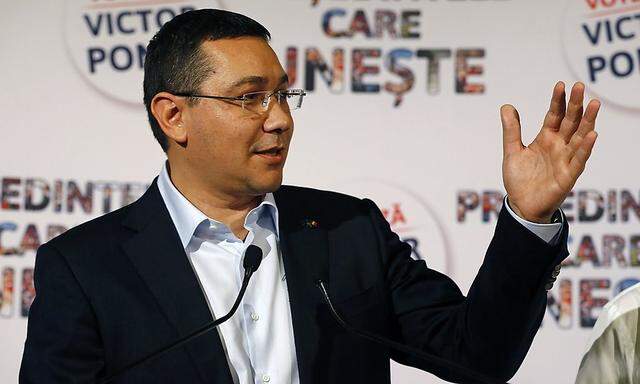 Rumäniens Premierminister Victor Ponta hoff auch auf Stimmen der extremen Rechten.