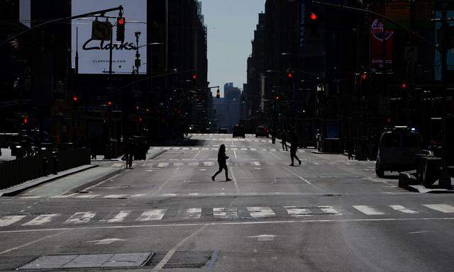 Seltener Anblick: die leeren Straßen New Yorks