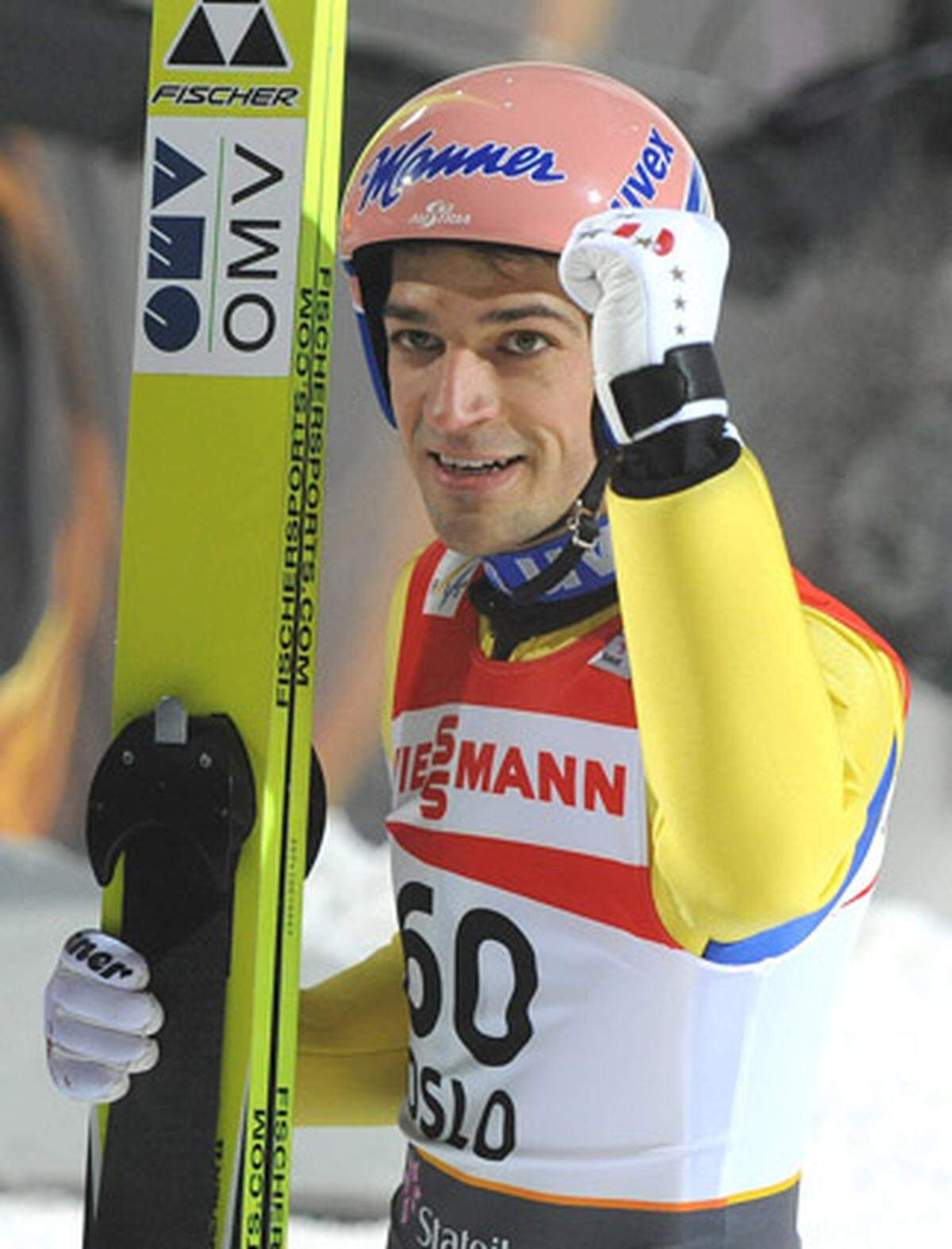 Auch für den Tiroler war Oslo eine Reise wert: Neben zweimal Gold mit dem Team gewann Kofler noch Silber auf der Normalschanze. Eine Goldmedaille mit dem Team in Sapporo 2007 hatte er ja schon zuhause. Das ergibt 3 x Gold, 1 x Silber.