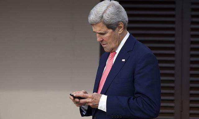 Nachricht aus Teheran? US-Außenminister John Kerry am Rande der Atomverhandlungen.