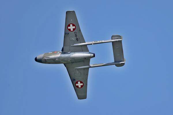 Eine Vampire der Schweizer Luftwaffe