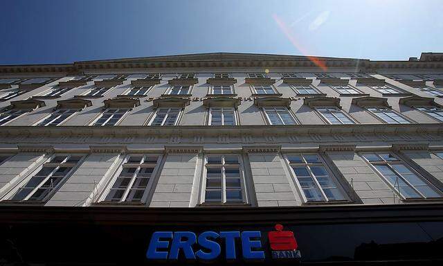 The headquarters of Erste Group Bank is pictured in Vienna