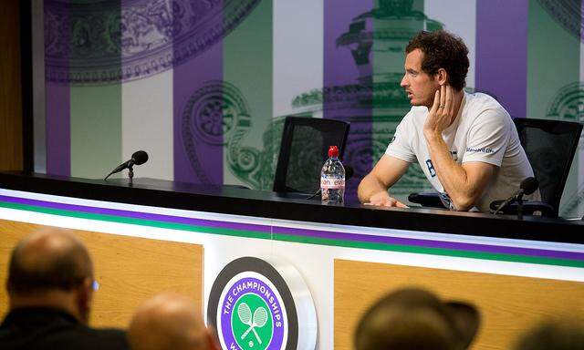 Andy Murray bei der Pressekonferenz