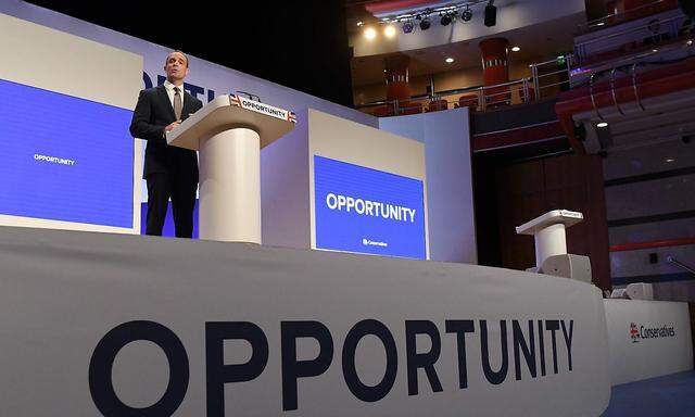 Brexit-Minister Dominic Raab beschwört die Möglichkeiten (Opportunity) eines EU-Ausstiegs.