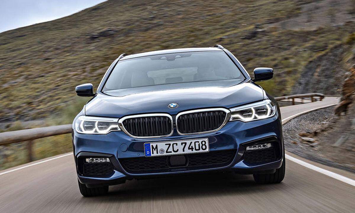 Verkaufsstart des neuen BMW 5er Tourings ist Juni 2017. Zum Marktstart stehen vier Motoren und zwei Modelle mit Allradantrieb parat.