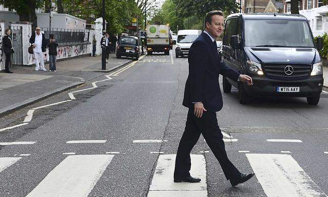 Auch ich war an der Abbey Road: Briten-Premier David Cameron