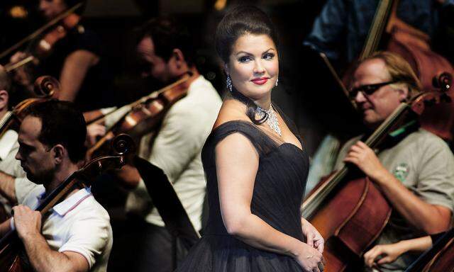 Anna Netrebko 2016 in Salzburg bei der konzertanten Aufführung von „Manon Lescaut“.
