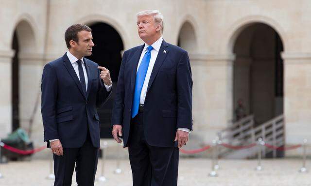 Donald Trump, Emmanuel Macron: Nicht alles eitel Wonne