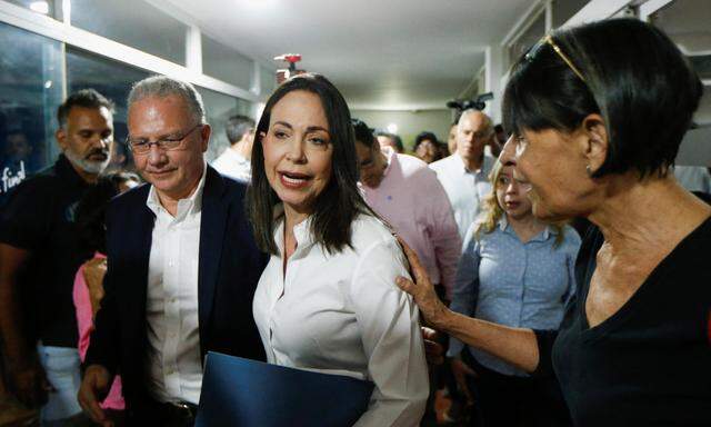 Die Oppositionsführerin in Venezuela, María Corina Machado, war wegen angeblicher Korruption und der Unterstützung internationaler Sanktionen gegen die Maduro-Regierung verurteilt worden.