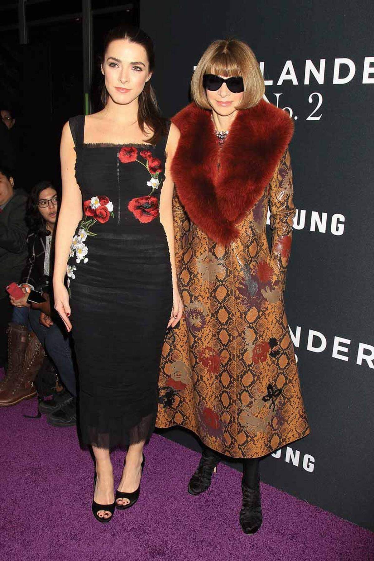 "Vogue"-Chefin Anna Wintour kam mit Tochter Bee Shaffer.